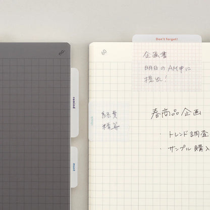 isshoni. Film Index Sticky Notes Large - Blue