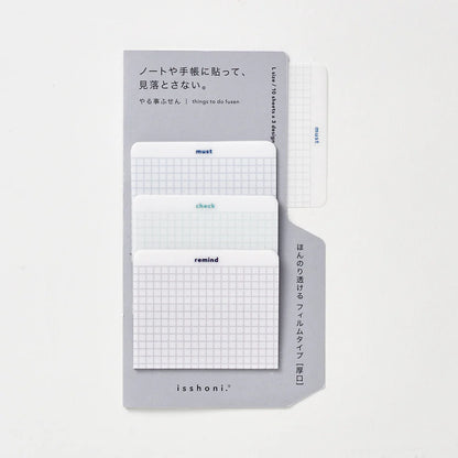 isshoni. Film Index Sticky Notes Large - Blue