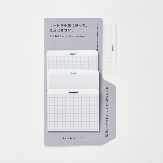 isshoni. Film Index Sticky Notes Large - Blue