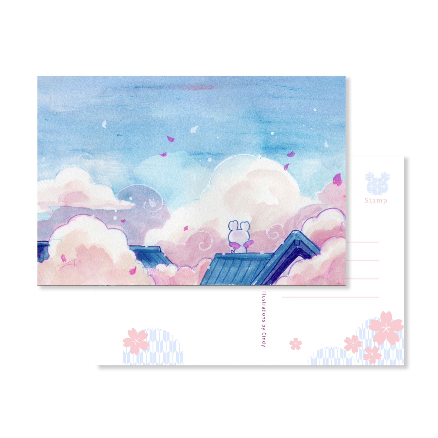 Esterbrook Sakura Street Postcards (3pk)