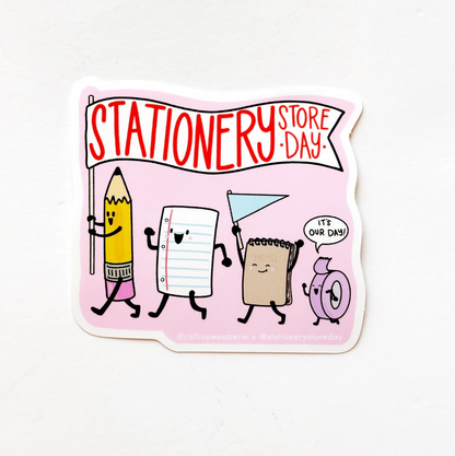Stationery Store Day Paper Parade Sticker