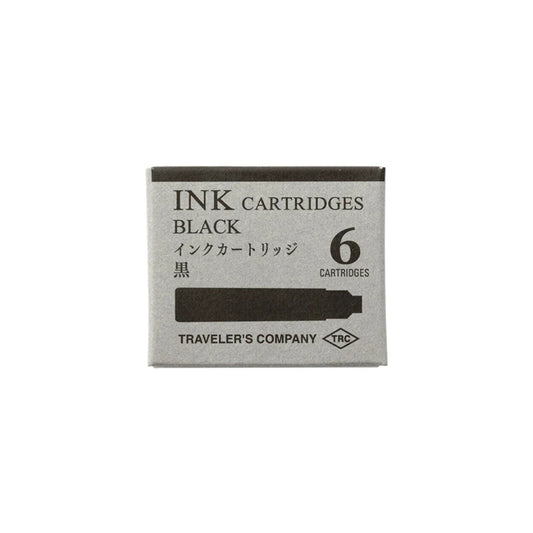 TRAVELER'S TRC BRASS - FOUNTAIN / ROLLERBALL PEN Ink Cartridges (Black)