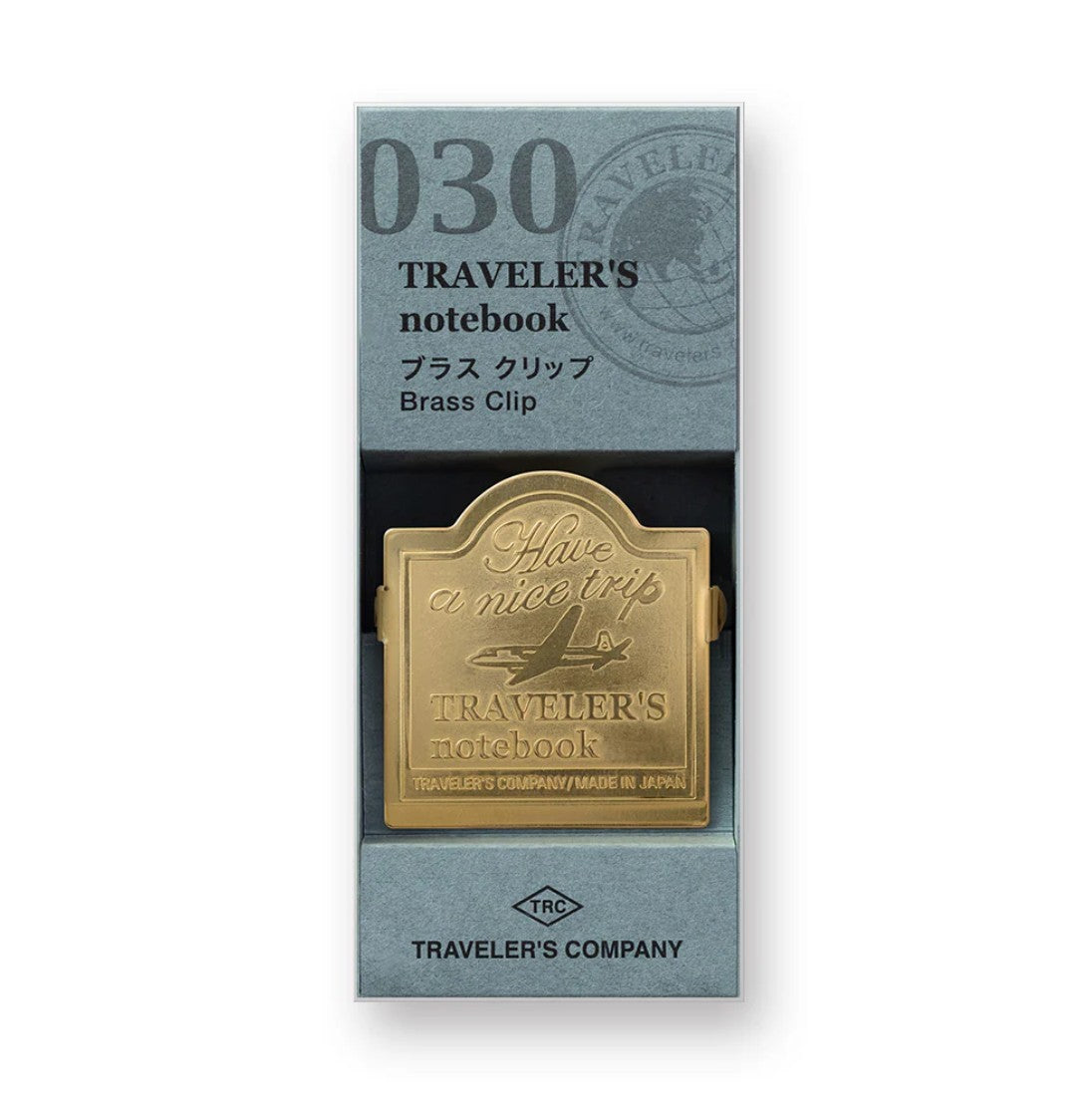 TRAVELER'S notebook - 030 BRASS Clip Airplane