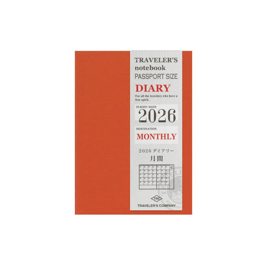 TRAVELER'S notebook - 2026 Monthly (Passport Size)