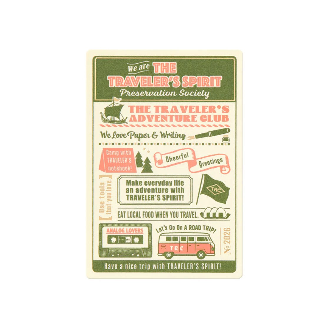 TRAVELER'S notebook - Plastic Sheet 2026 (Passport Size)