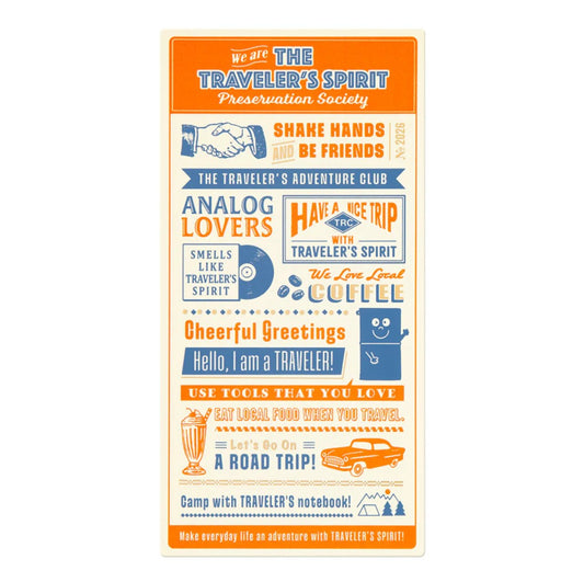TRAVELER'S notebook - Plastic Sheet 2026 (Regular Size)