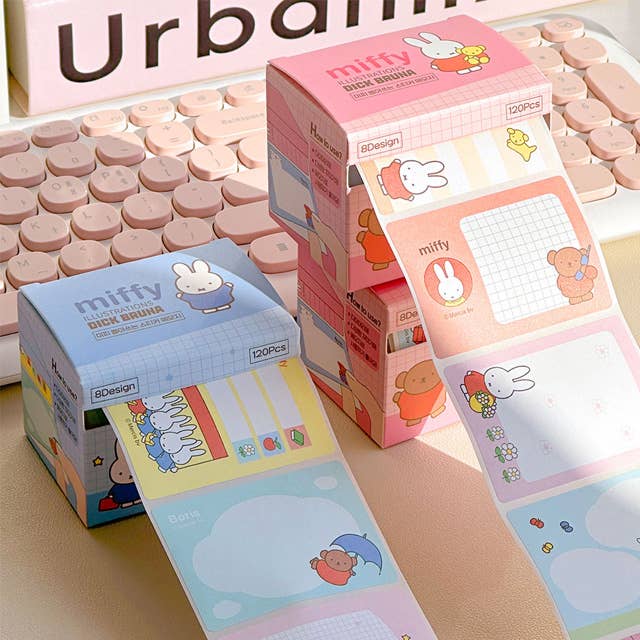 Miffy Pull-Out Sticky Memo Notes – 120 Sheets
