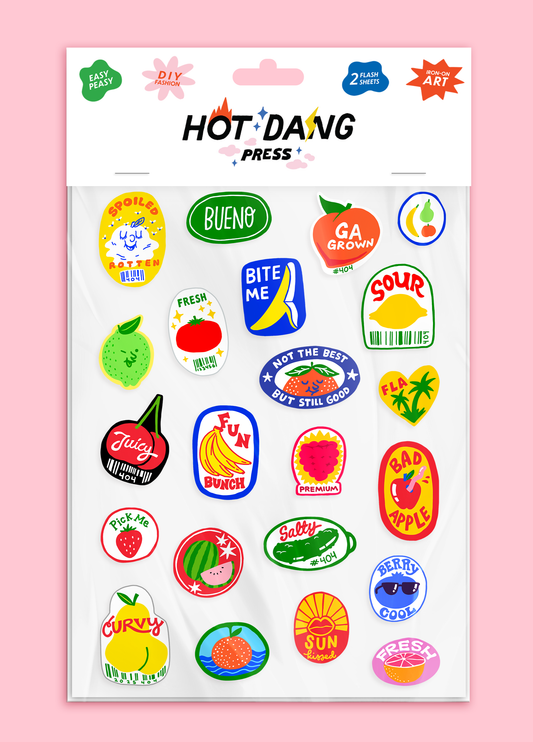 Produce Stickers Sheet Set