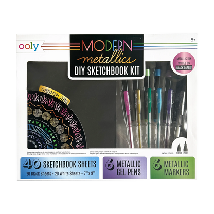 Modern Metallics: D.I.Y. Sketchbook Kit (13 PC Set)
