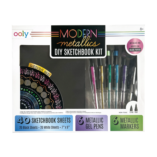 Modern Metallics: D.I.Y. Sketchbook Kit (13 PC Set)