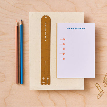 Brass Stencil Ruler, stationery tool