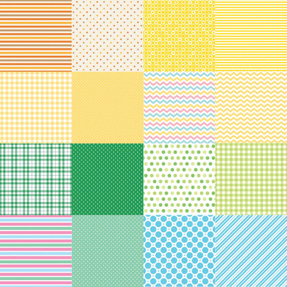 Stripes, Dots, and Plaids Patterned Paper Pack