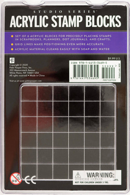 Studio Series Acrylic Stamp Blocks (Set of 6)