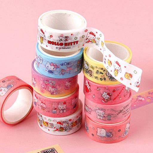 Sanrio Masking Tape Set (8 Rolls) – Chococat & Usahana
