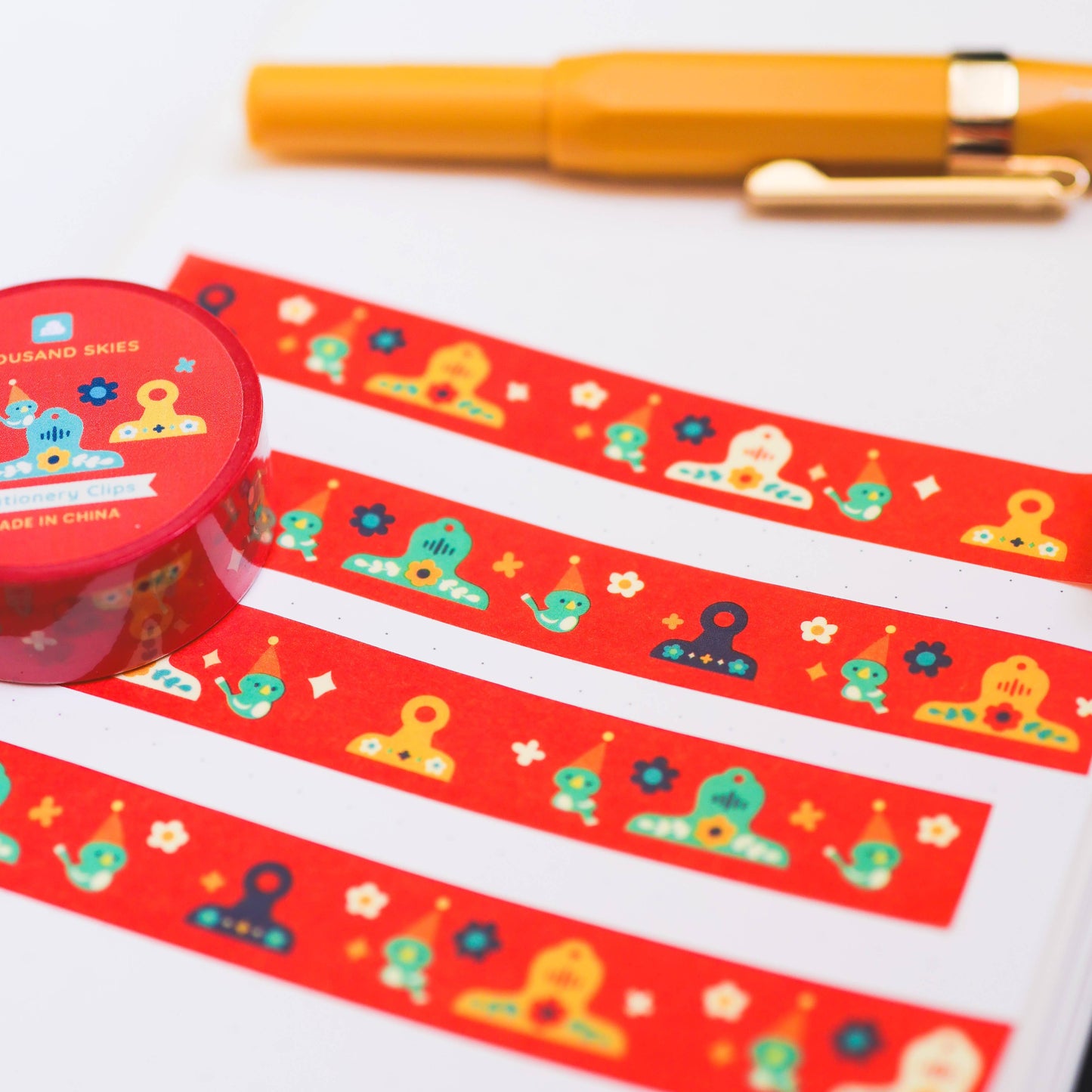 Washi Tape - Stationery Clips