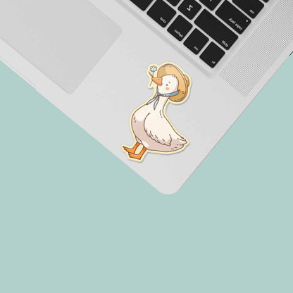 Country Goose Sticker - Cute Spring Animal Decal