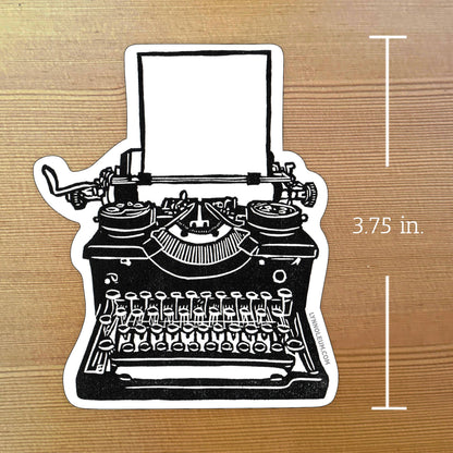Typewriter (dry erase) STICKER