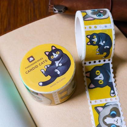 Stamp Washi Tape - Candid Cats