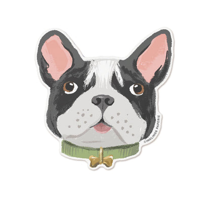 Vinyl Sticker - French Bulldog Face