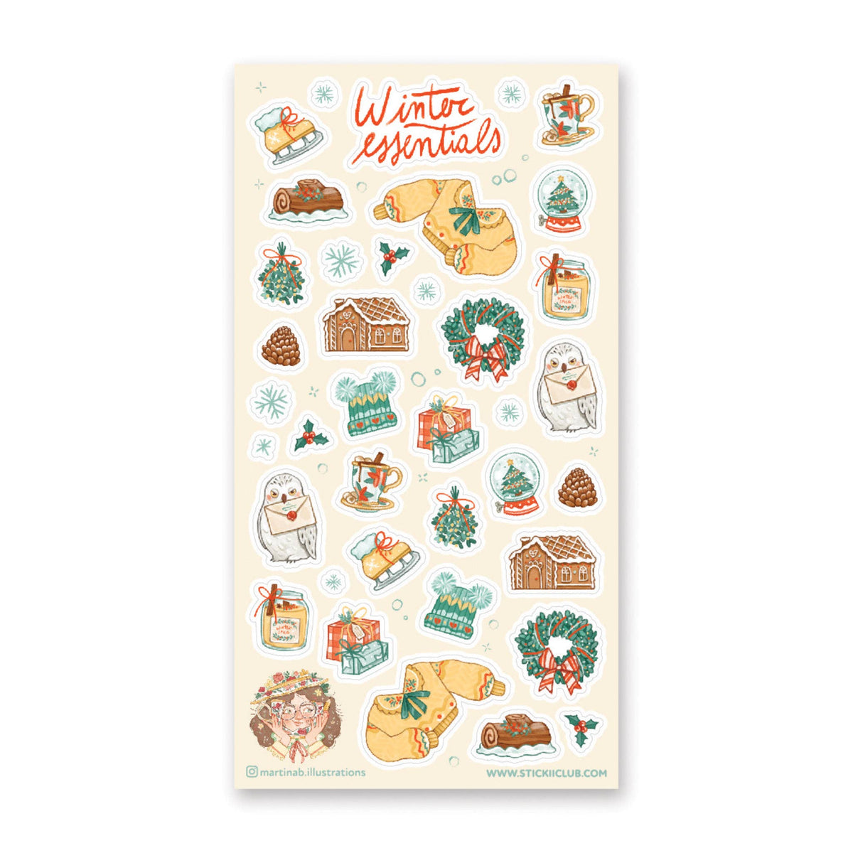 Winter Essentials Sticker Sheet