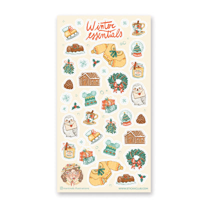 Winter Essentials Sticker Sheet