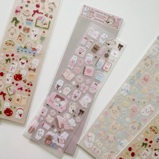 Teeny Tiny Glitter Sticker Sheet