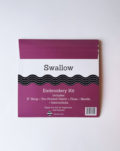 Swallow Embroidery Kit