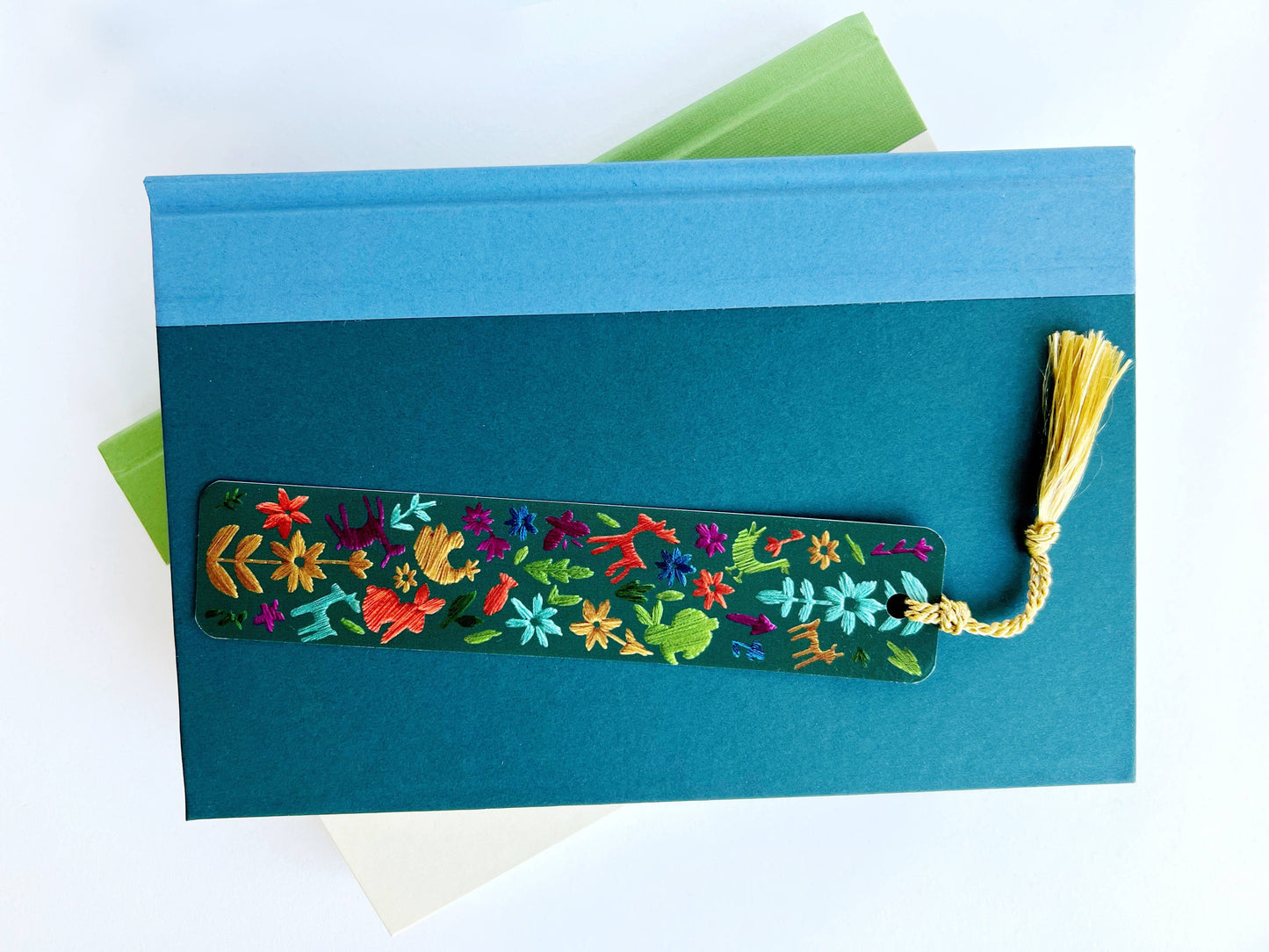 Animals Embroidery Tassel Bookmark