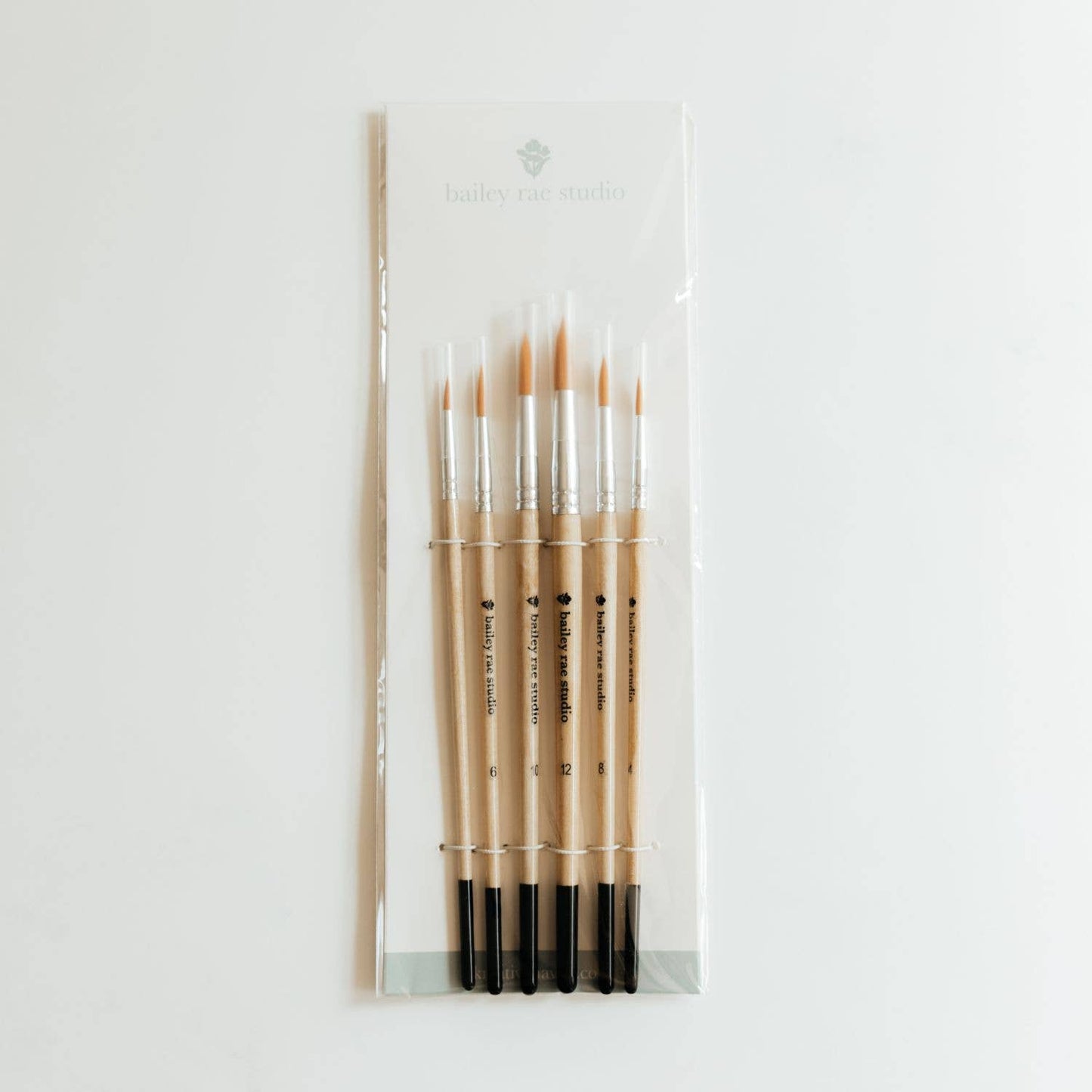 Round Tip Watercolor Brush Set -- 6 piece