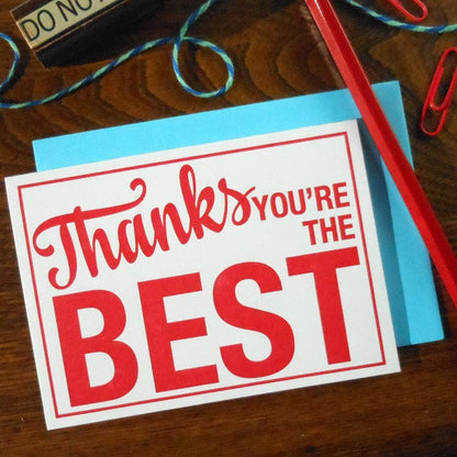 Thanks You're The Best Sign