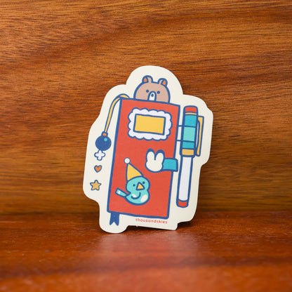 Vinyl Sticker (Holographic) Weekly Journal