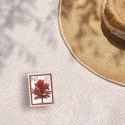 New Jersey State Tree Red Oak Sticker - NJ Stamp Decal