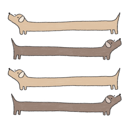 Dachshund sticker sheet