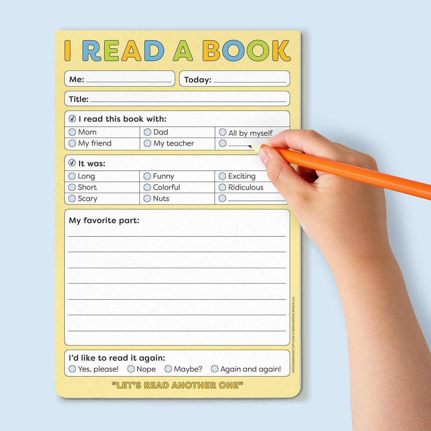 Knock Knock Kids - I Read a Book Playtime Pads