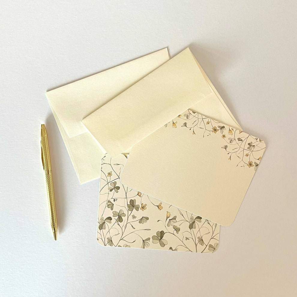 Yellow Wood Sorrel Stationery & Envelopes | Letter Writing – Bucks ...