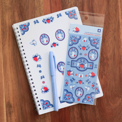 Sticker Sheet (Clear) - Strawberry Medley
