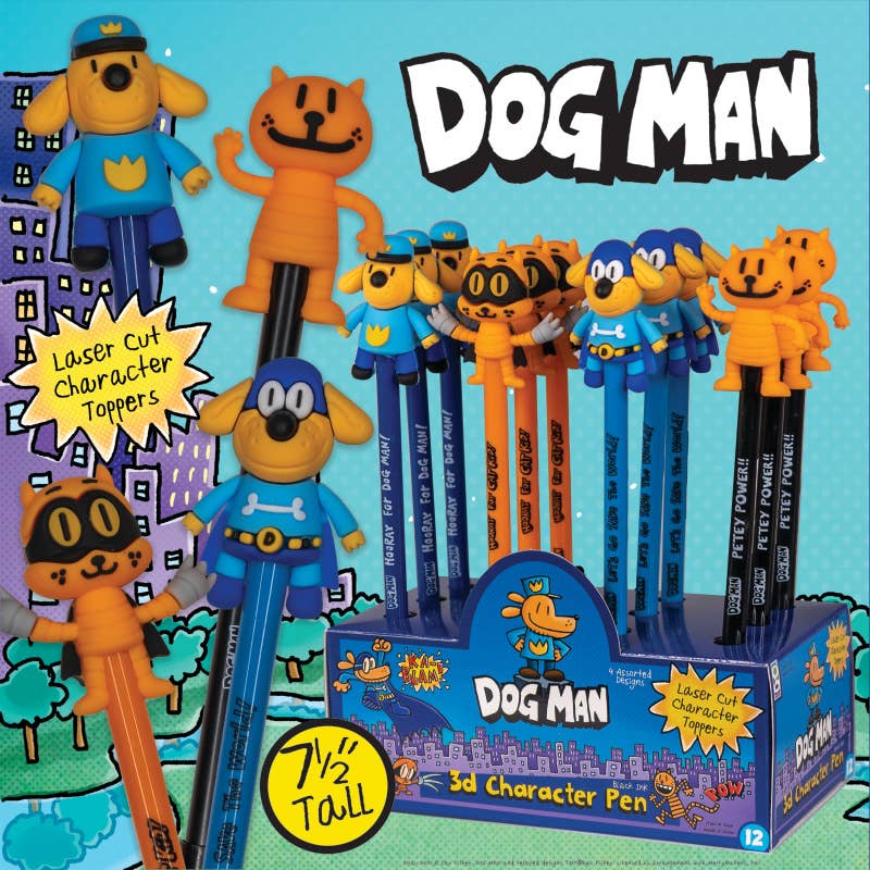Dog Man Character Pen