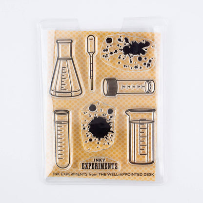 Ink Experiments 3"x4" Clear Stamp Set (8 stamp designs)