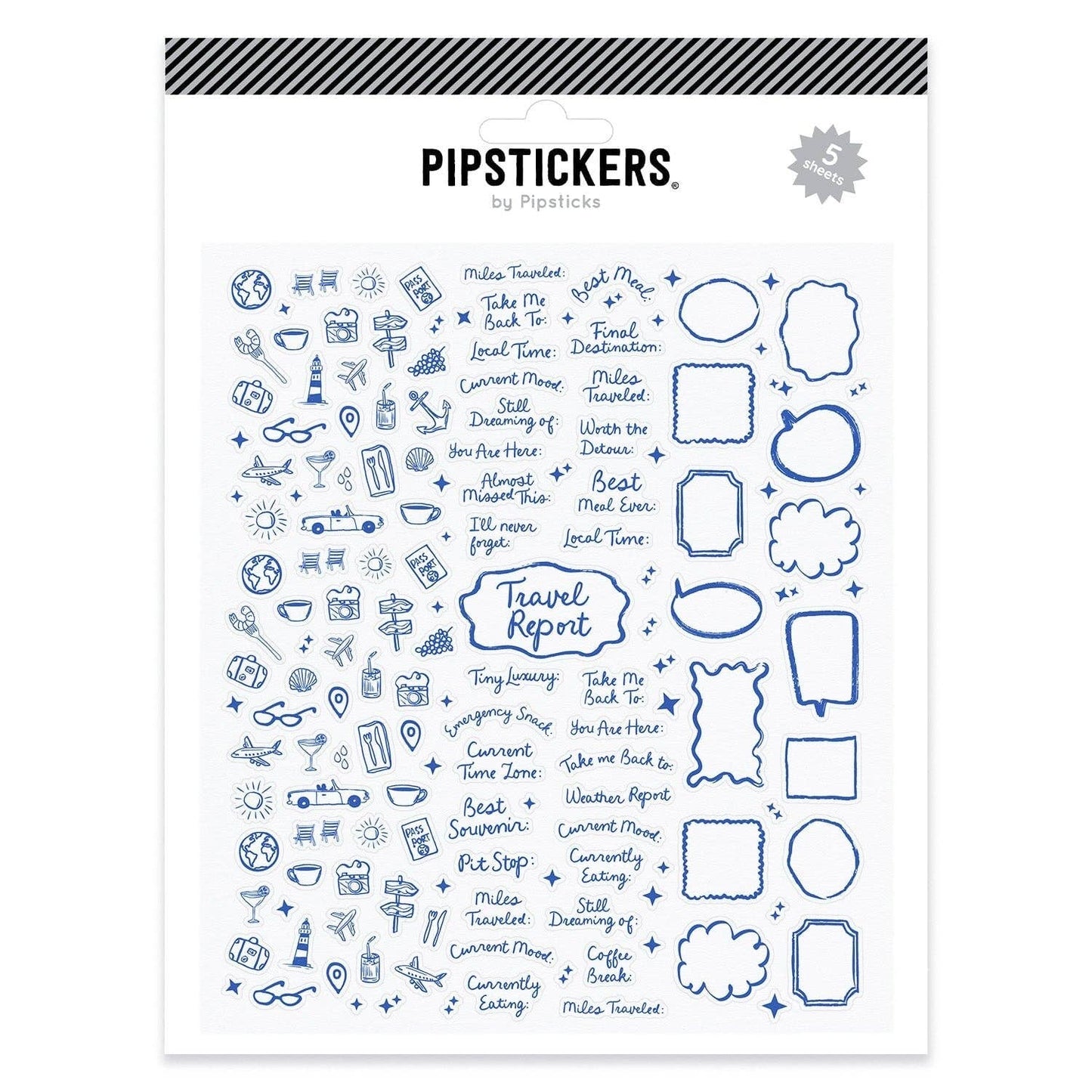 Travel Report Journaling Label (5ct)