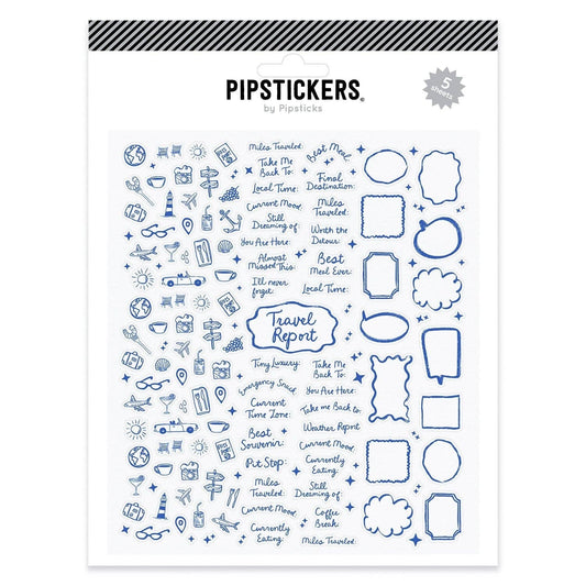 Travel Report Journaling Label (5ct)