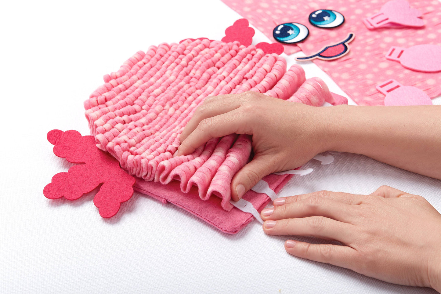 Magic Scrunch Pillow- Axolotl