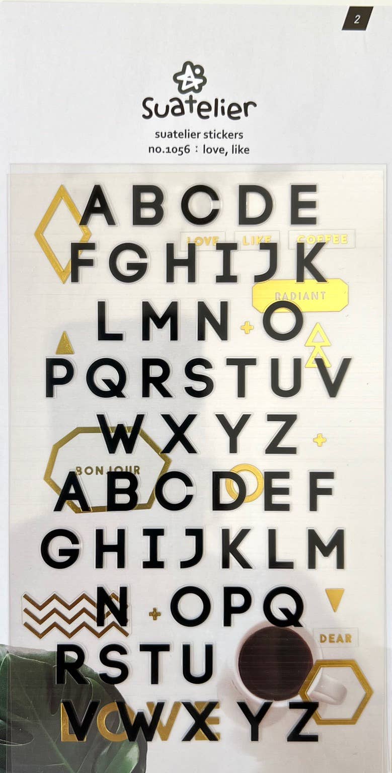 LETTERS STICKERS