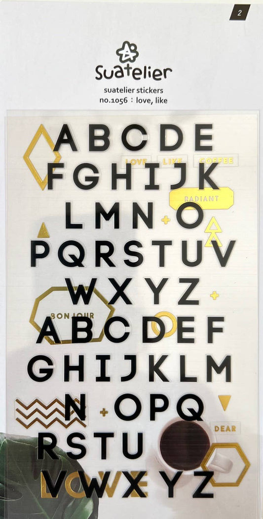 LETTERS STICKERS