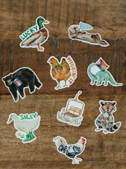 Lucky Duck Sticker