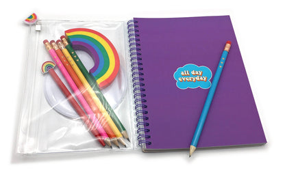 ENAMEL RAINBOW CHARM PEN - Yellow