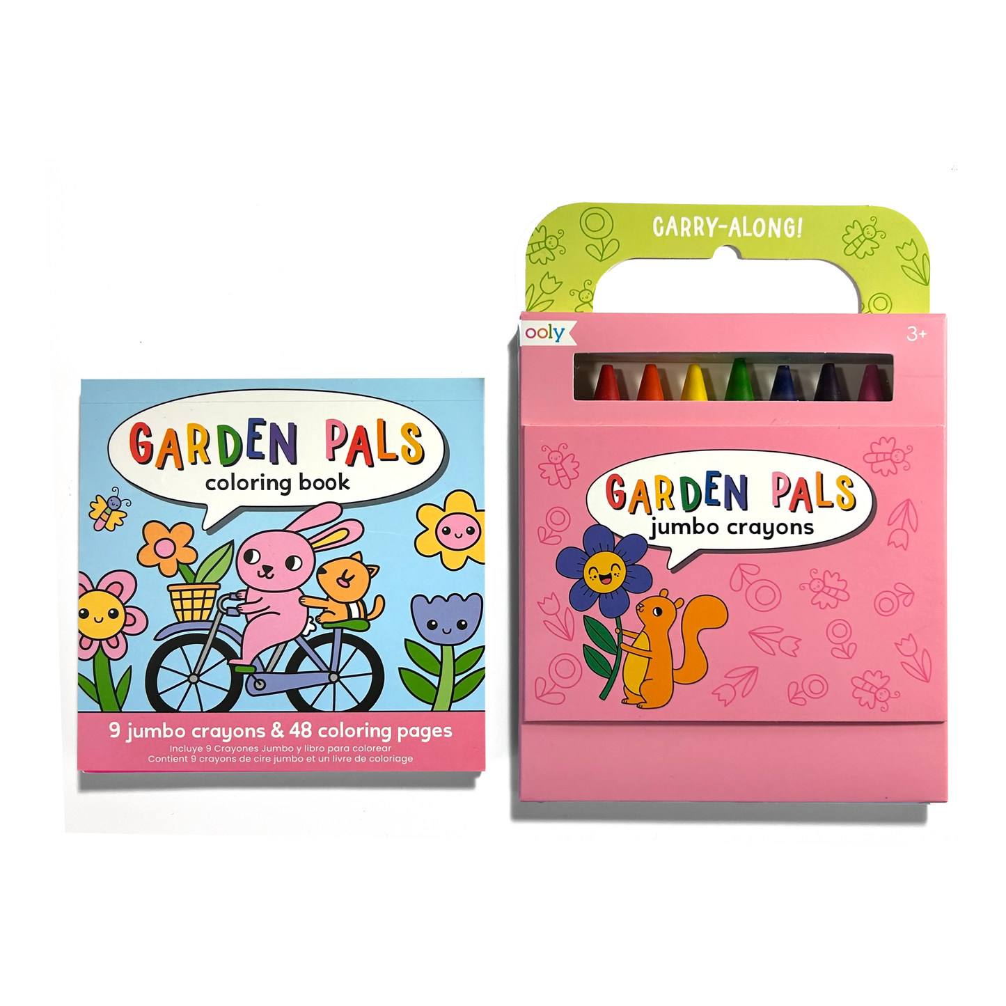 Carry-Along: Coloring Book Set (10 PC) - Garden Pals