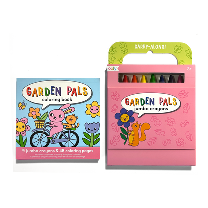 Carry-Along: Coloring Book Set (10 PC) - Garden Pals
