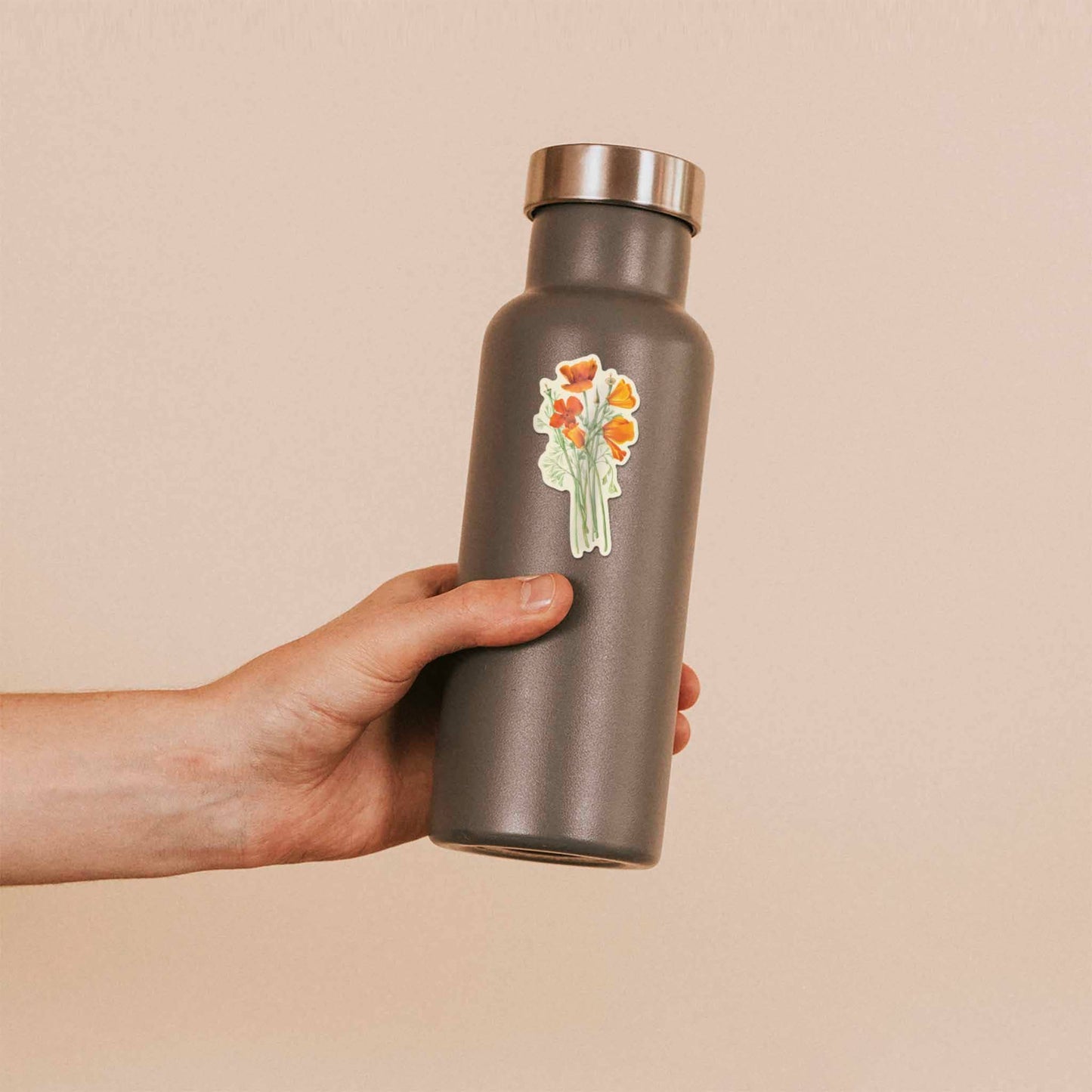 Mini California Poppy Sticker