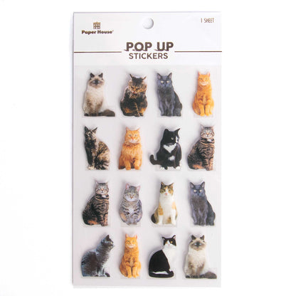 Pop Up Scrapbook Stickers - Cats