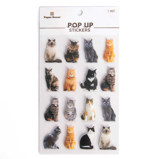 Pop Up Scrapbook Stickers - Cats